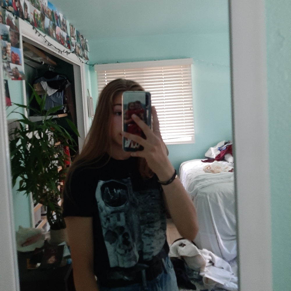 Vintage space crop top